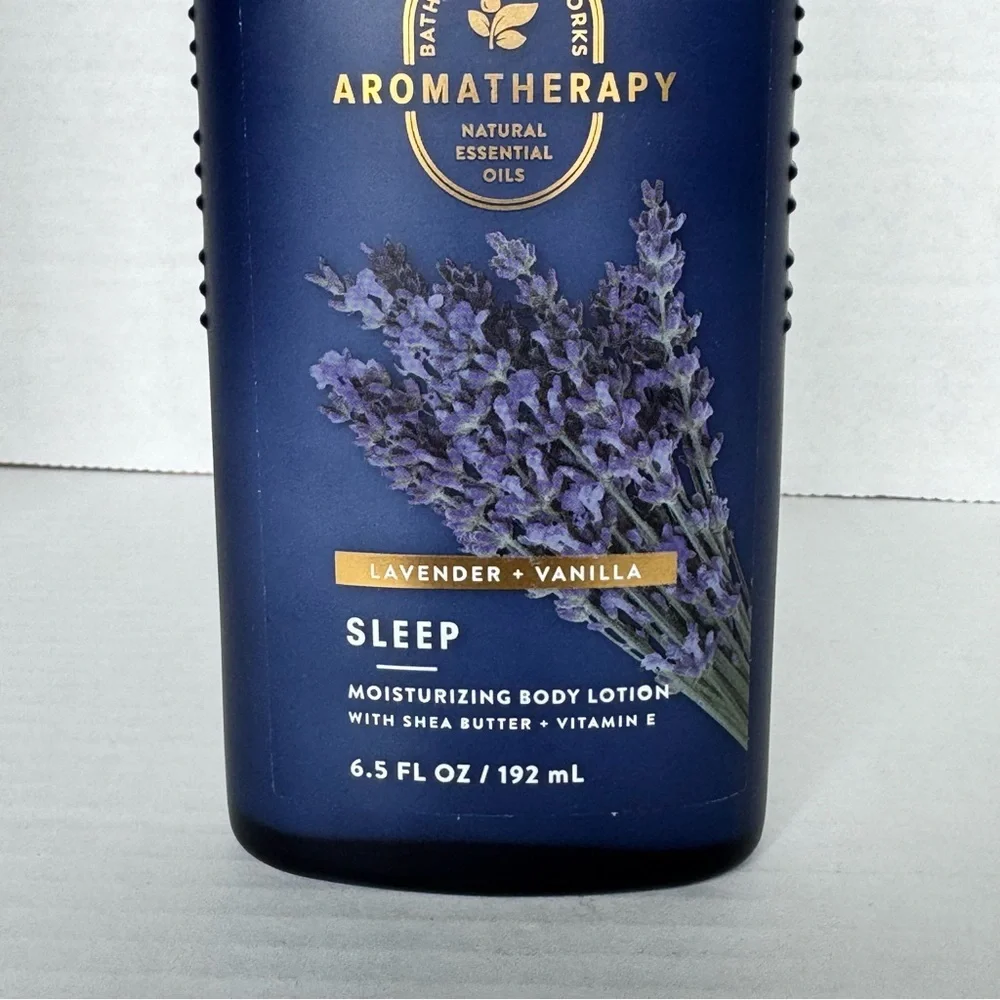 Bath & Body Works Aromatherapy Lavender Vanilla Lotion Sleep 6.5 oz 90% Full - Picture 3 of 8